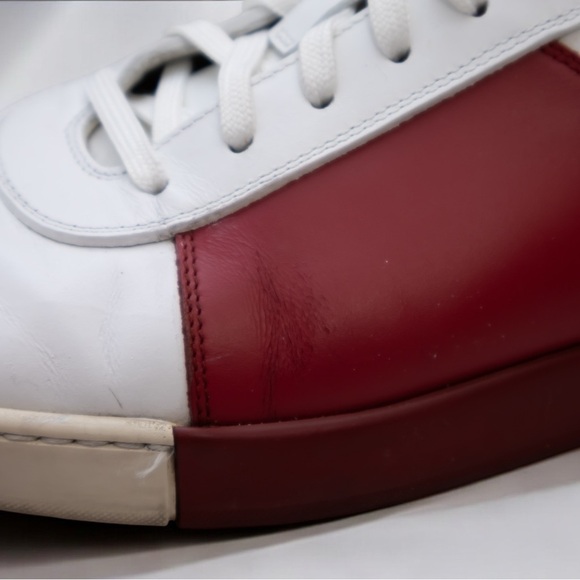 AUTHENTIC PRADA AVENUE‎ SNEAKERS SHOES WHITE + RED SIZE US 7; EU 40 - Picture 10 of 10